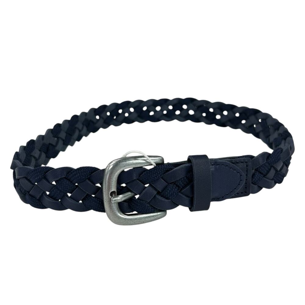NWT Janie and Jack Boys Navy Braided Adjustable Belt 2T to 3
